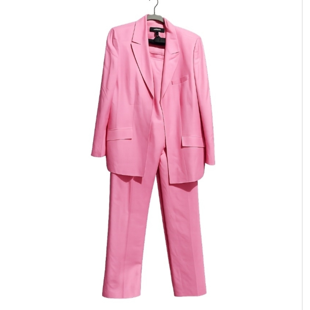 Kasper Pink Women's Two-Piece Blazer and Pants Set